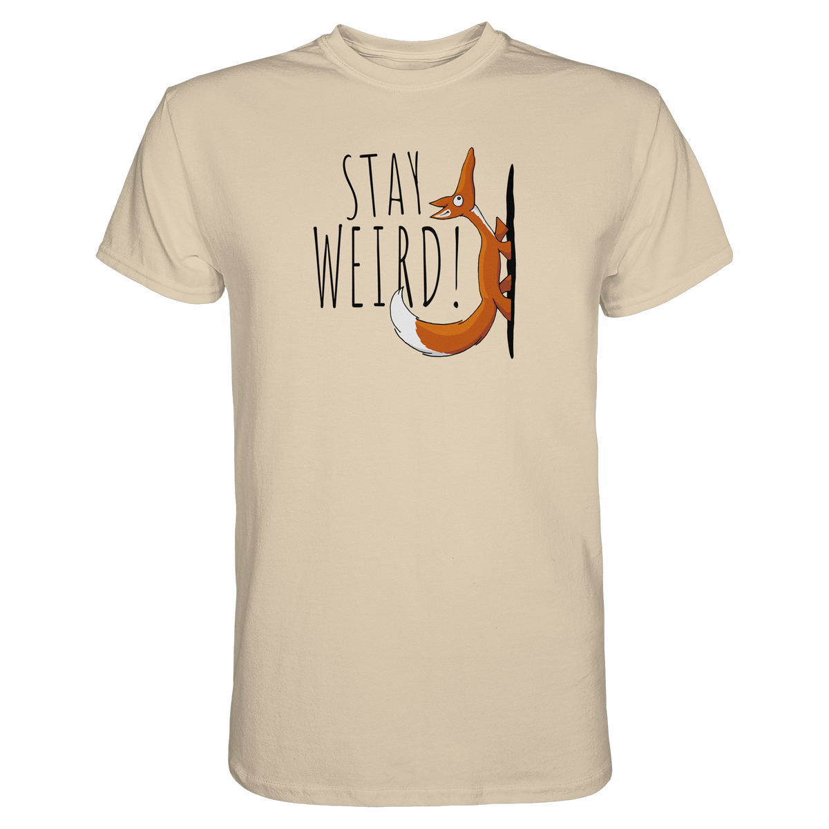Stay Weird! Schräger Fuchs - Premium Shirt