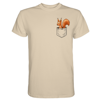 Lässiges Eichhörnchen In Tasche - Premium Shirt