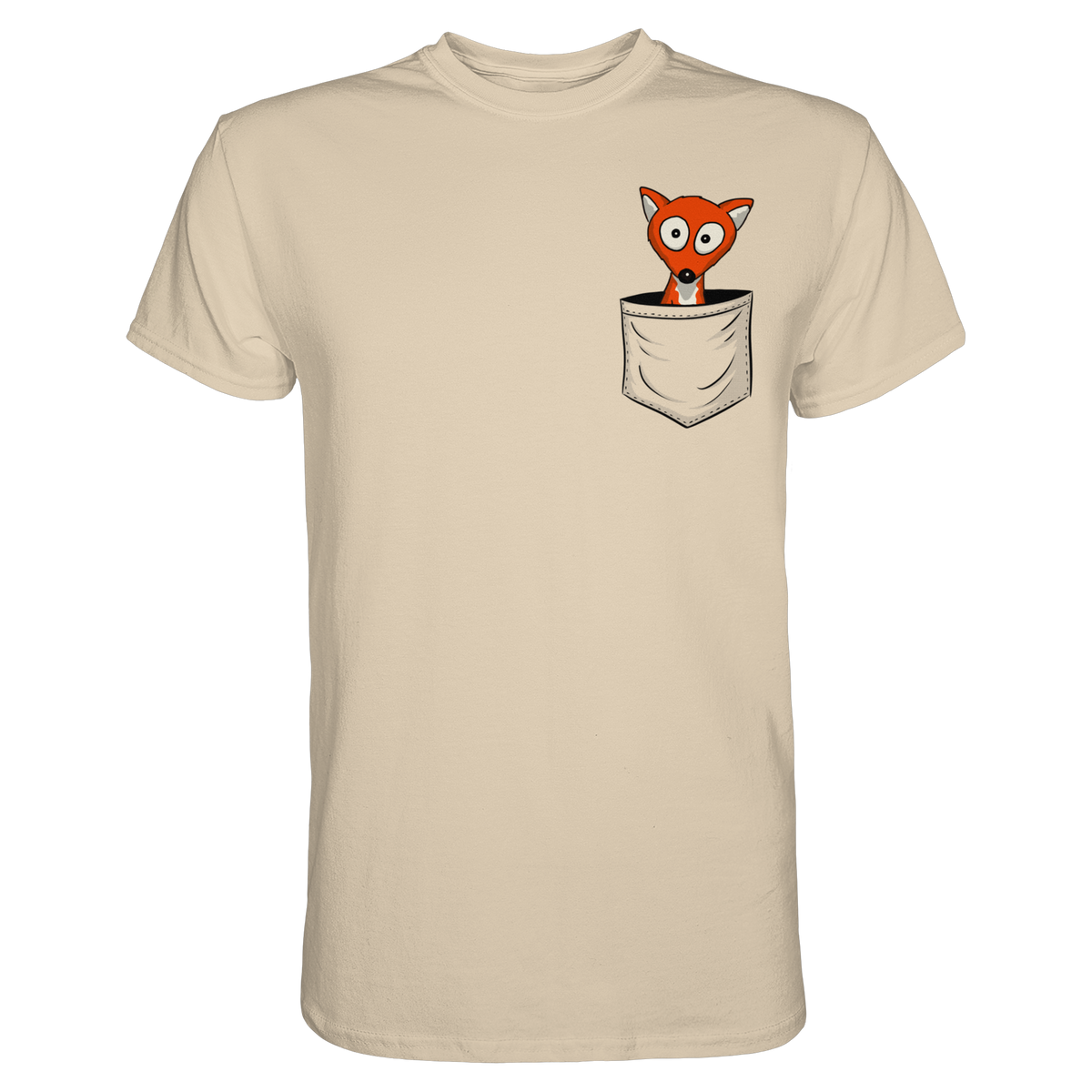 Fuchs in der Brusttasche | Taschen-Fuchs - Premium Shirt