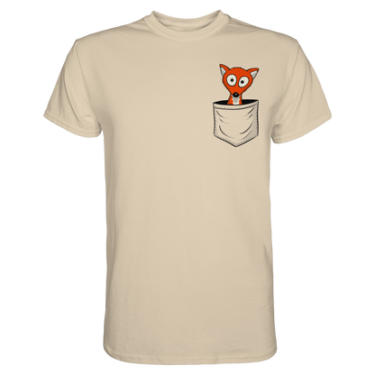 Fuchs in der Brusttasche | Taschen-Fuchs - Premium Shirt