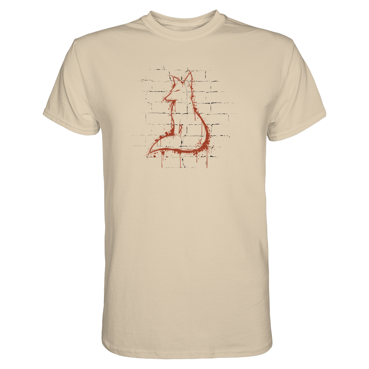 Street Art Fuchs Silhouette - Premium Shirt