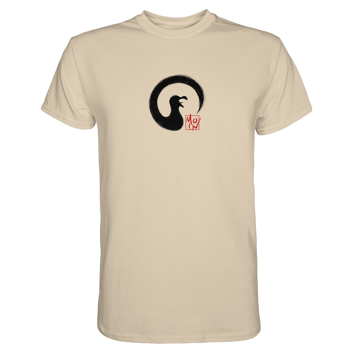 Moin kreischende japanische Enso Möwe - Premium Shirt