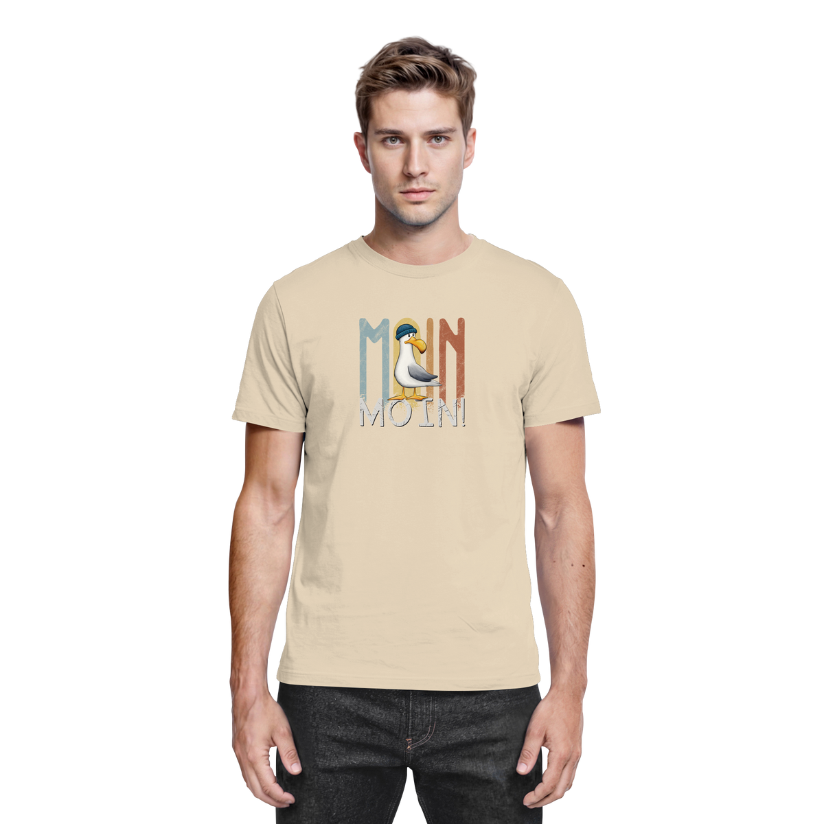 Moin Moin norddeutsche Möwe - Premium Shirt