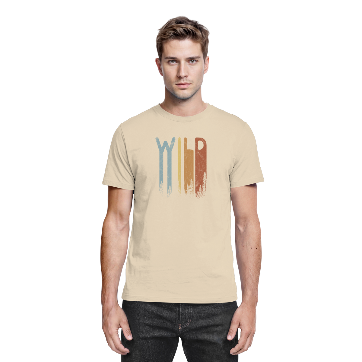 Wild Retro Schriftzug - Premium Shirt