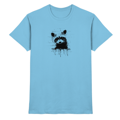 Funky Street Art Waschbär - Premium Shirt