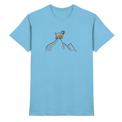 Ziegenbock in den Bergen - Premium Shirt