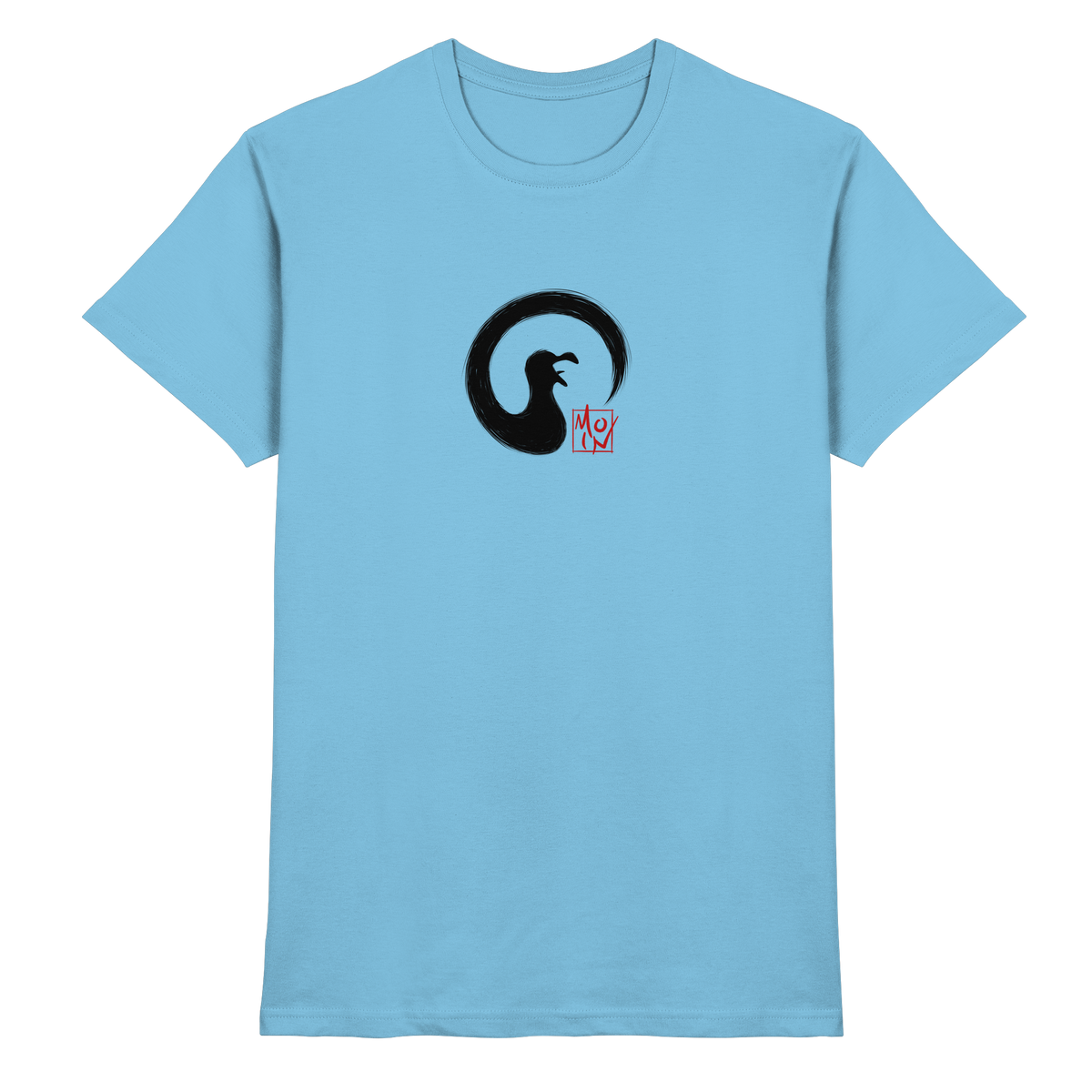Moin kreischende japanische Enso Möwe - Premium Shirt