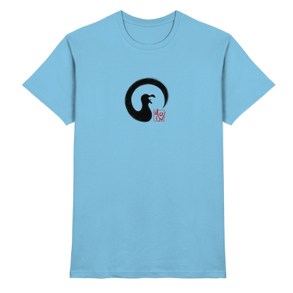 Moin kreischende japanische Enso Möwe - Premium Shirt