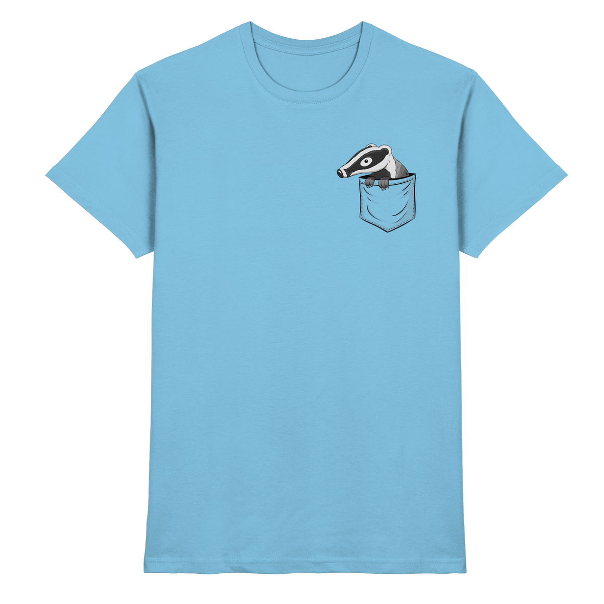 Lustig gemütlicher Dachs In der Tasche - Premium Shirt