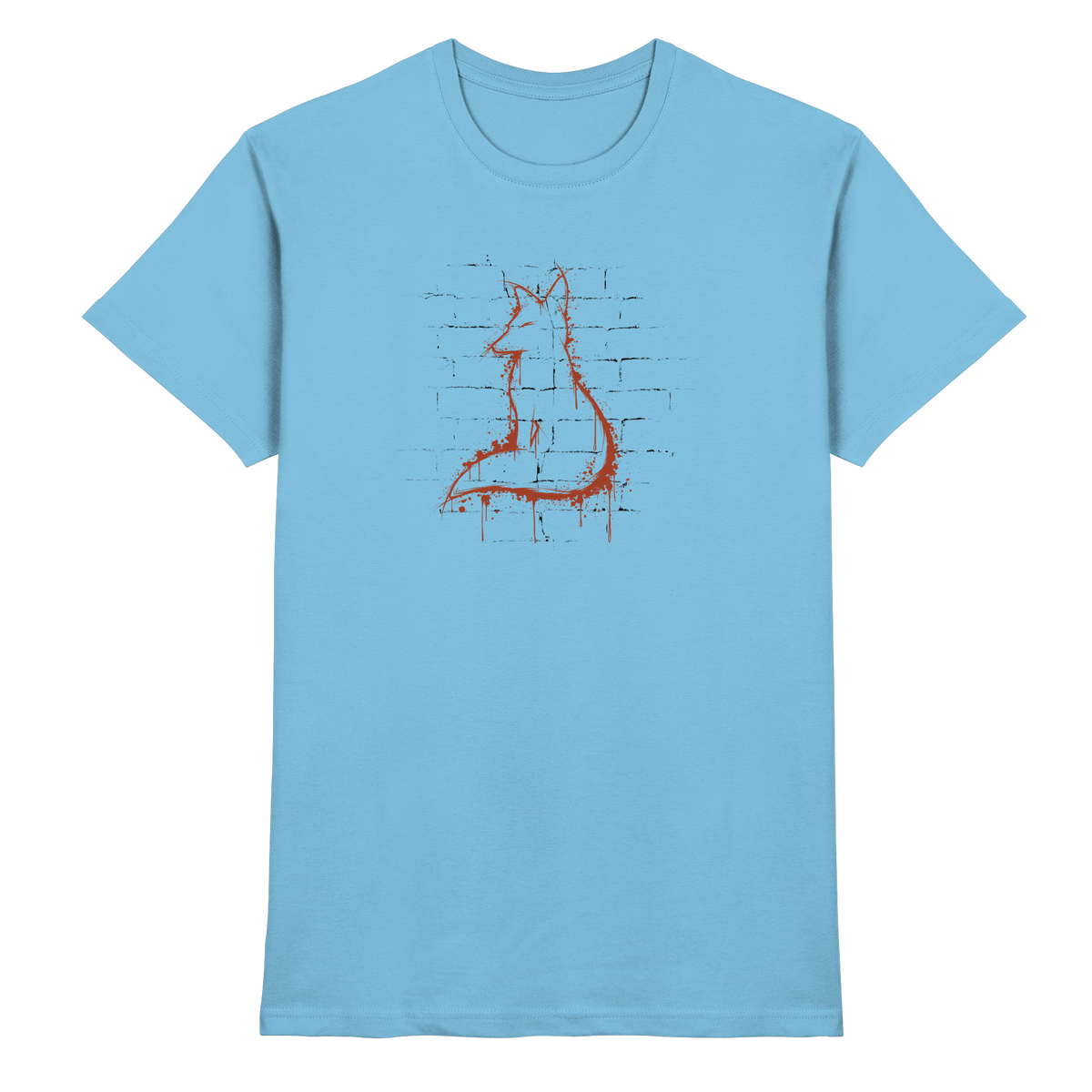Street Art Fuchs Silhouette - Premium Shirt