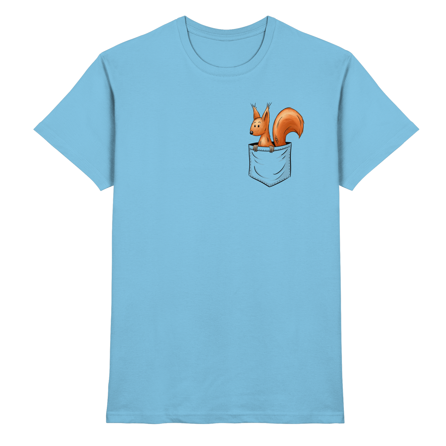 Lässiges Eichhörnchen In Tasche - Premium Shirt