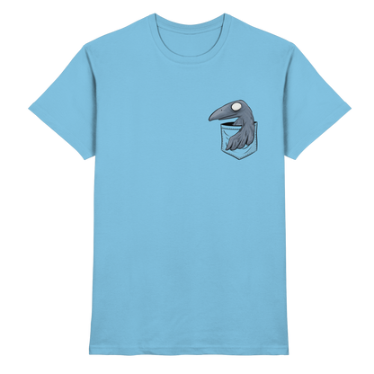 Grufti Rabe Krähe in der Tasche - Premium Shirt