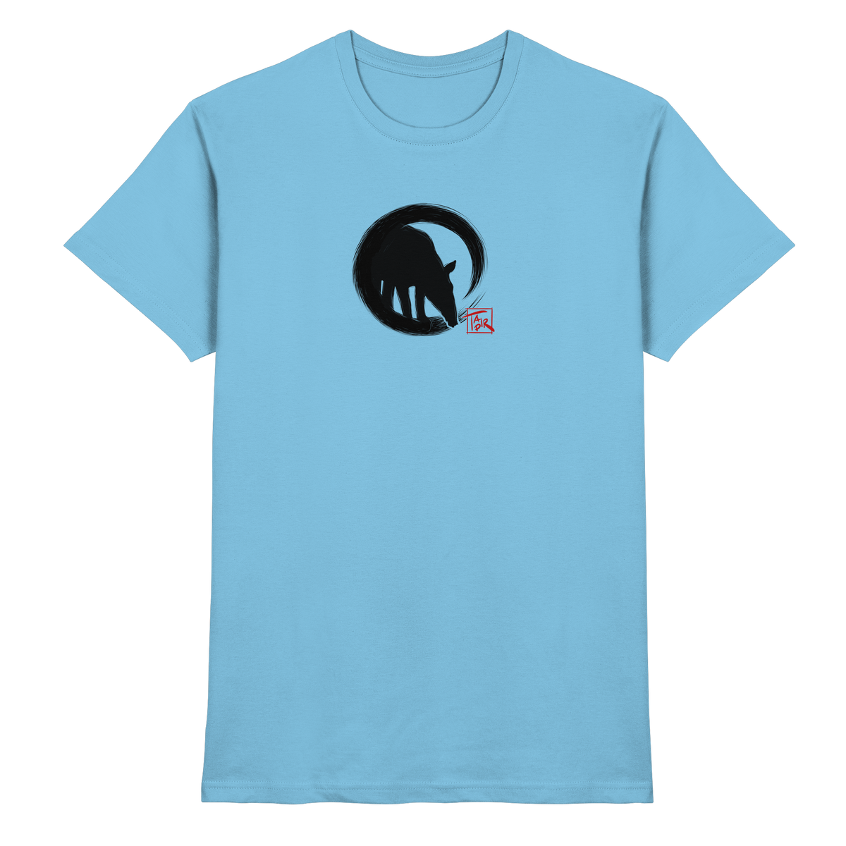 Zen Tapir im japanischen Enso Kreis - Premium Shirt