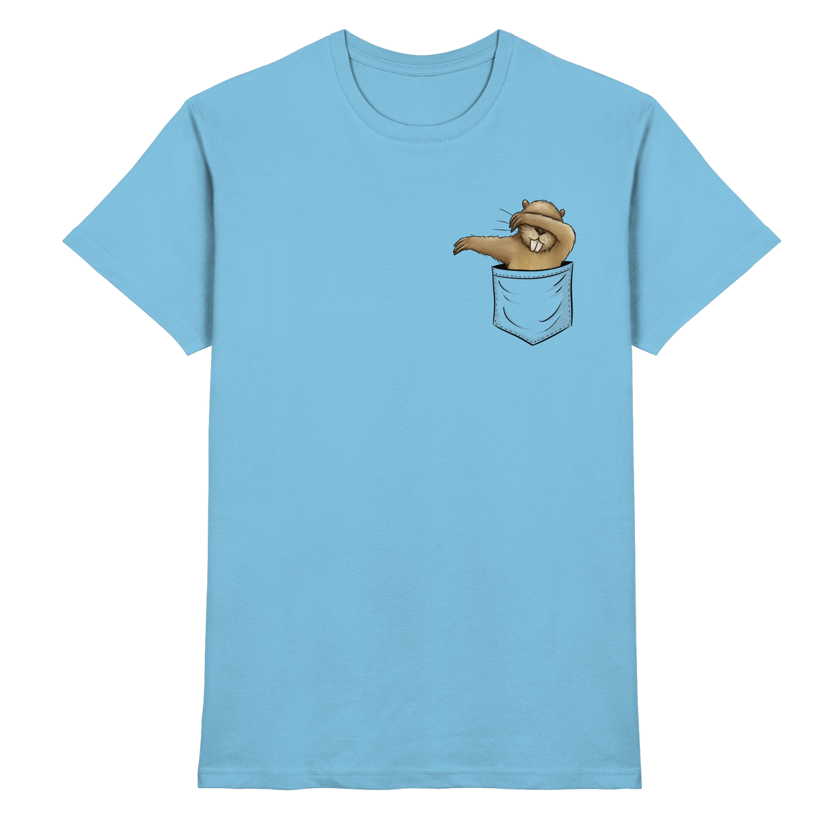 Dabbender Biber in Deiner Tasche - Premium Shirt