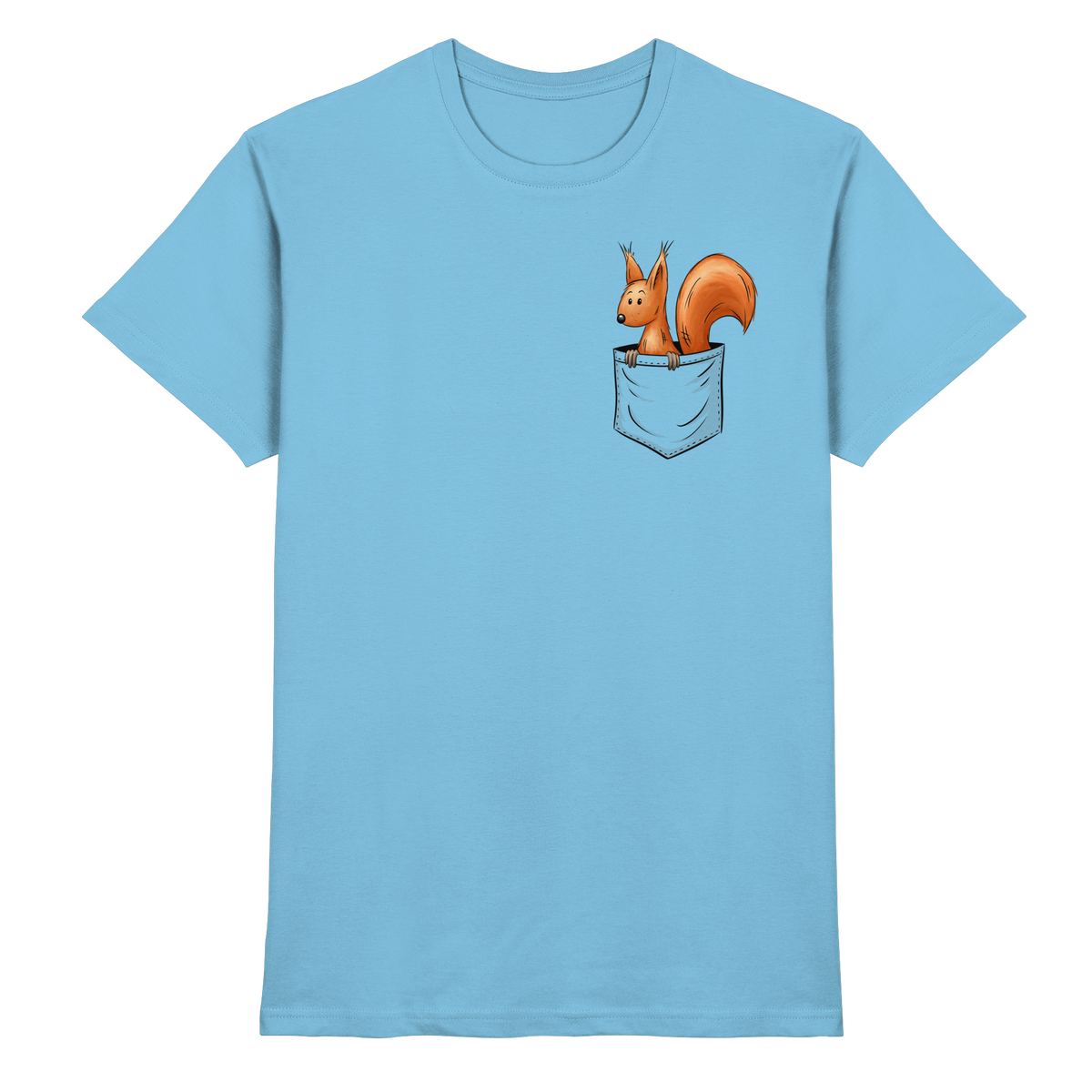Lässiges Eichhörnchen In Tasche - Premium Shirt