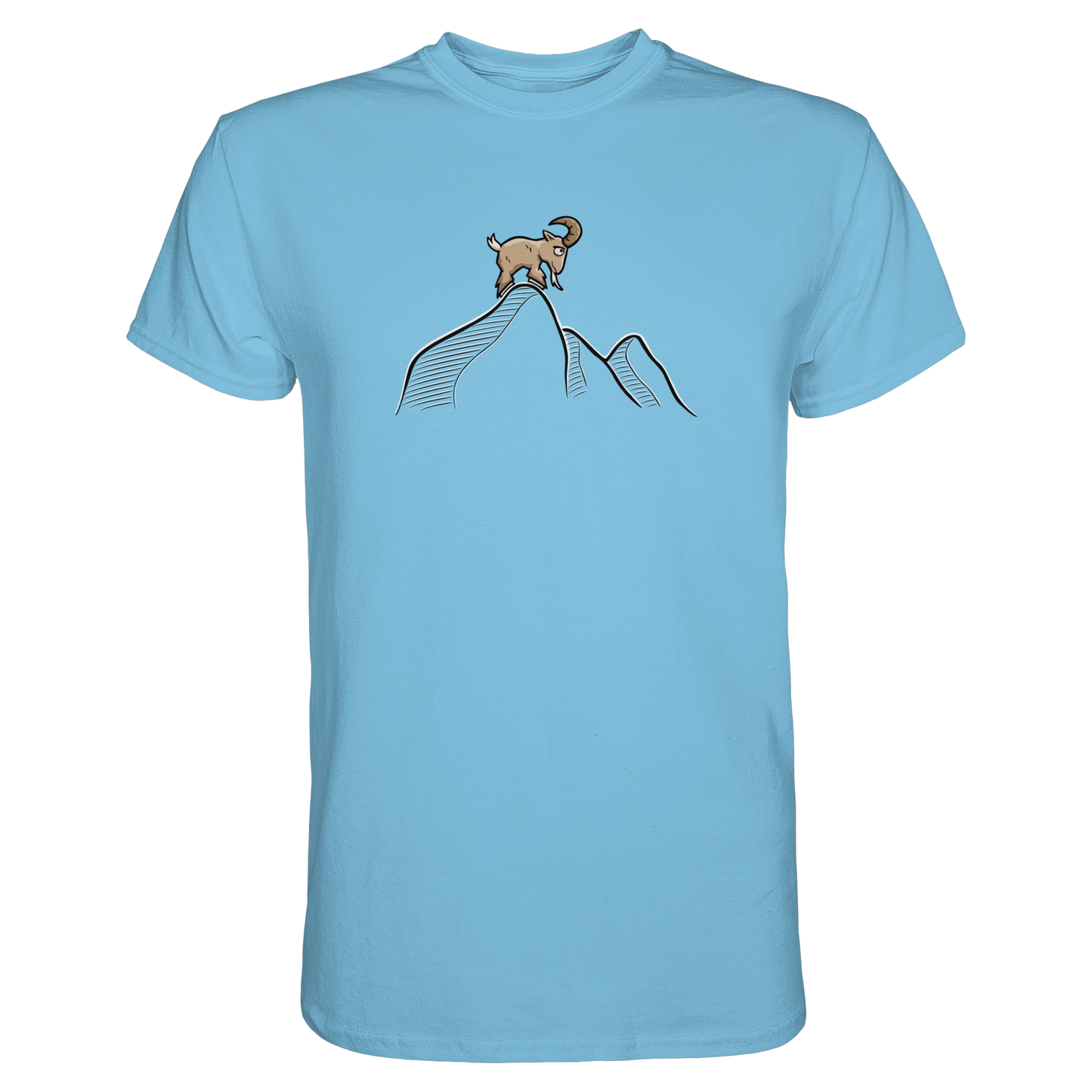 Ziegenbock in den Bergen - Premium Shirt