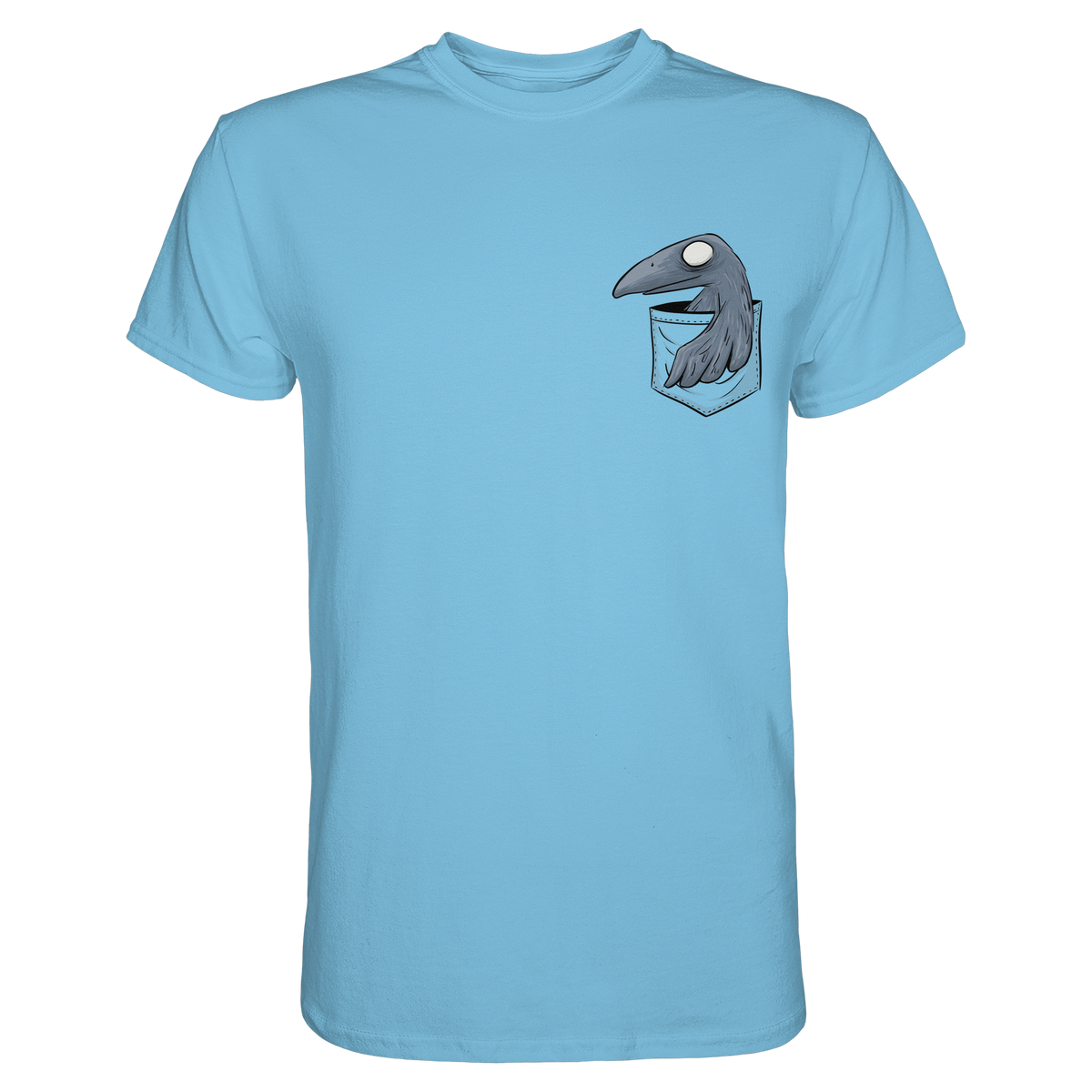Grufti Rabe Krähe in der Tasche - Premium Shirt
