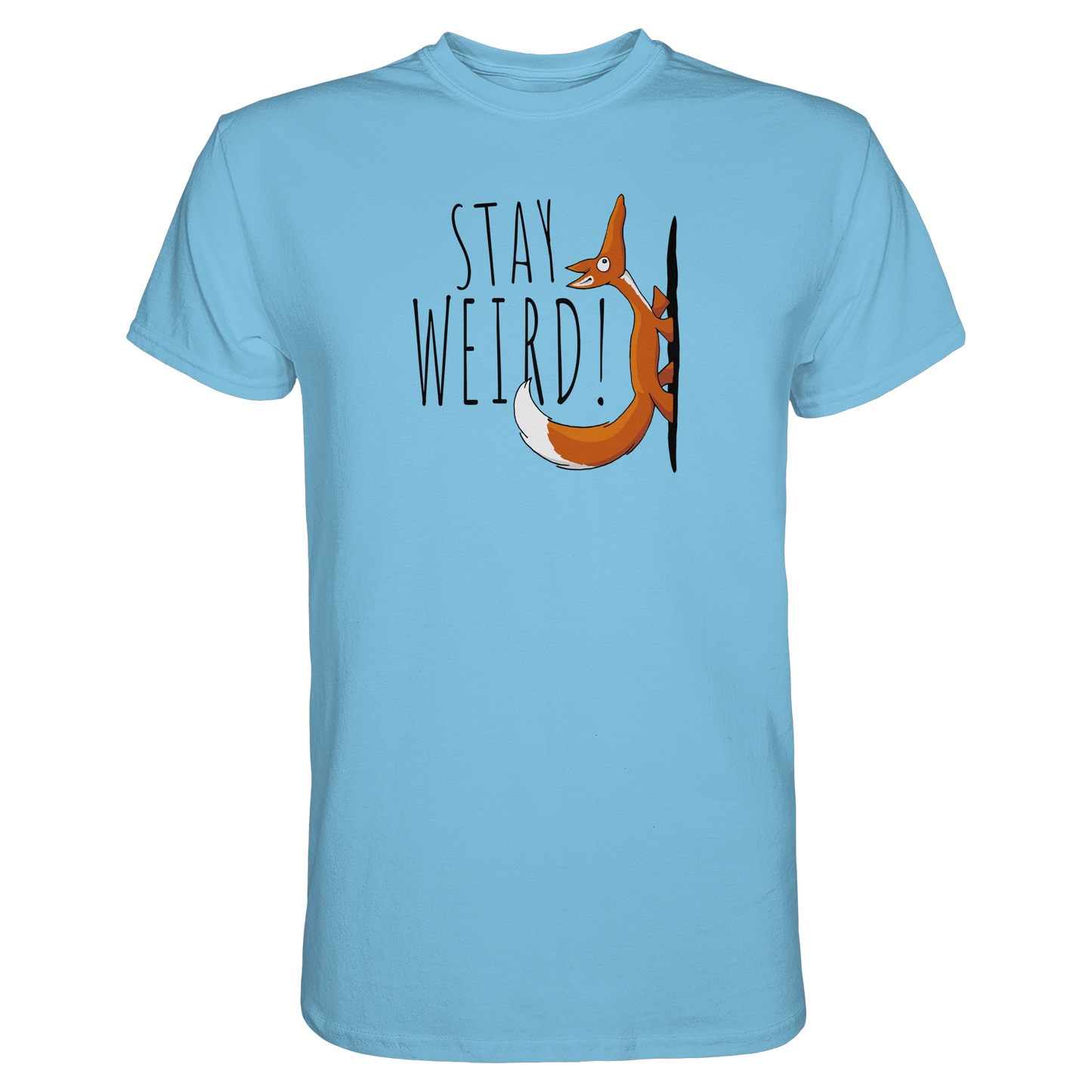 Stay Weird! Schräger Fuchs - Premium Shirt
