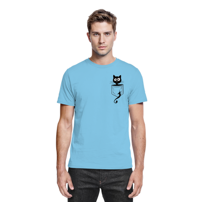 Schwarze Katze in der Tasche - Premium Shirt