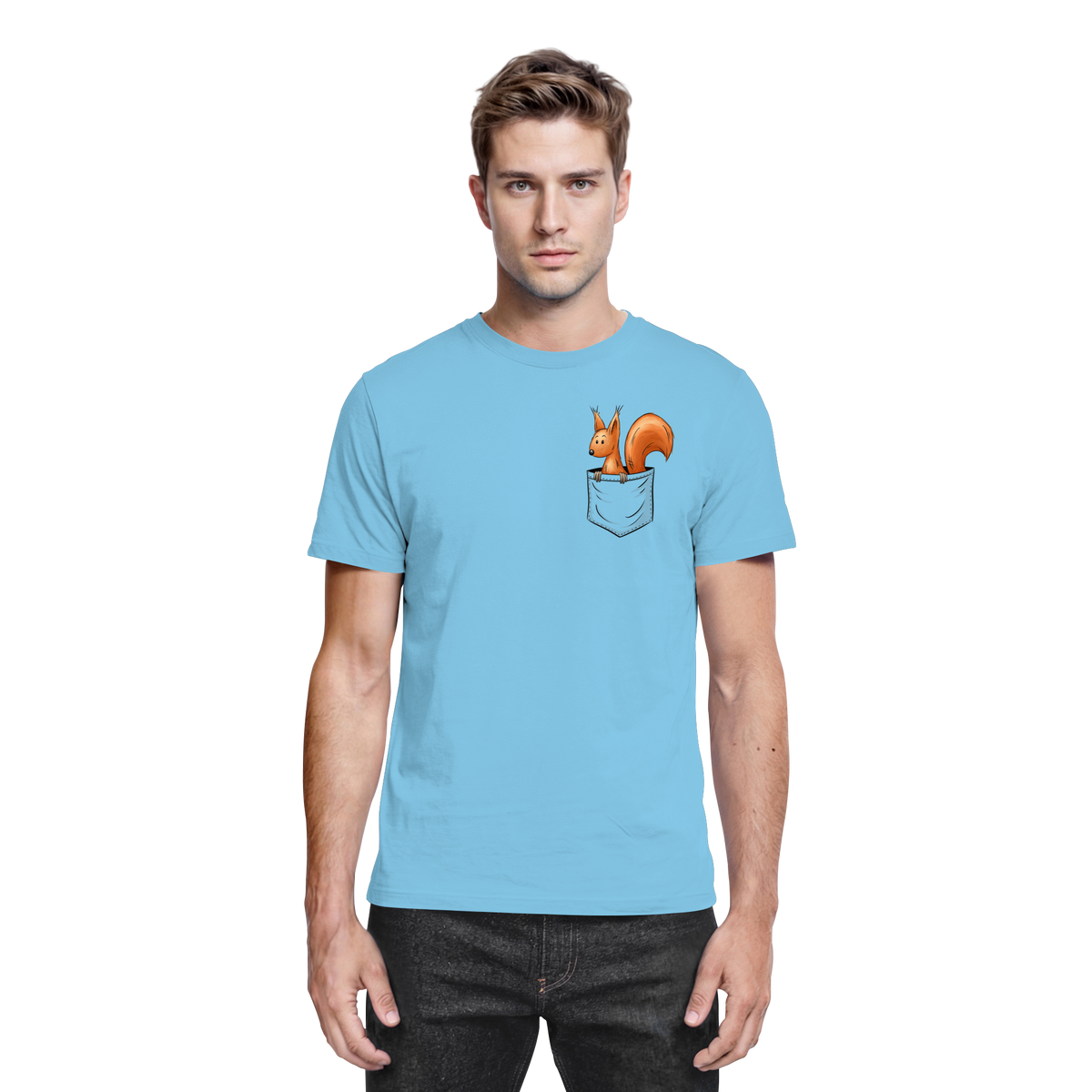 Lässiges Eichhörnchen In Tasche - Premium Shirt