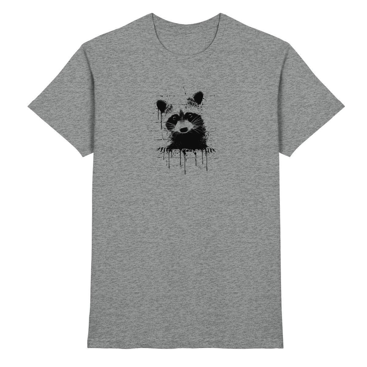 Funky Street Art Waschbär - Premium Shirt