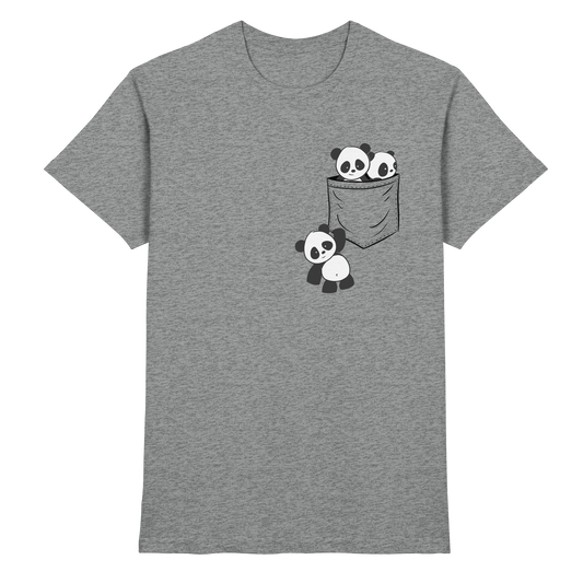 Kawaii Pandas in der Tasche - Premium Shirt