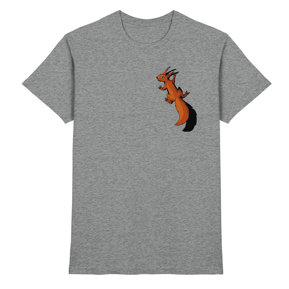 Süßes Eichhörnchen klettert - Premium Shirt