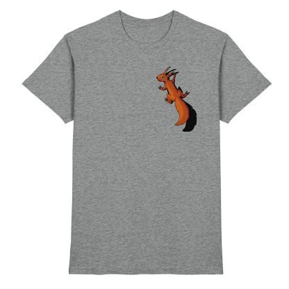 Süßes Eichhörnchen klettert - Premium Shirt
