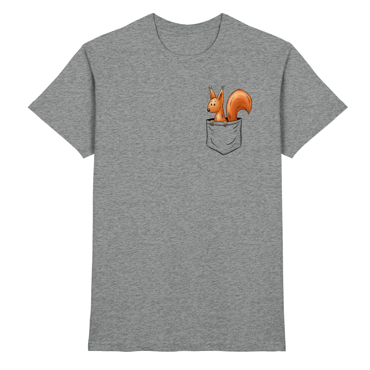 Lässiges Eichhörnchen In Tasche - Premium Shirt