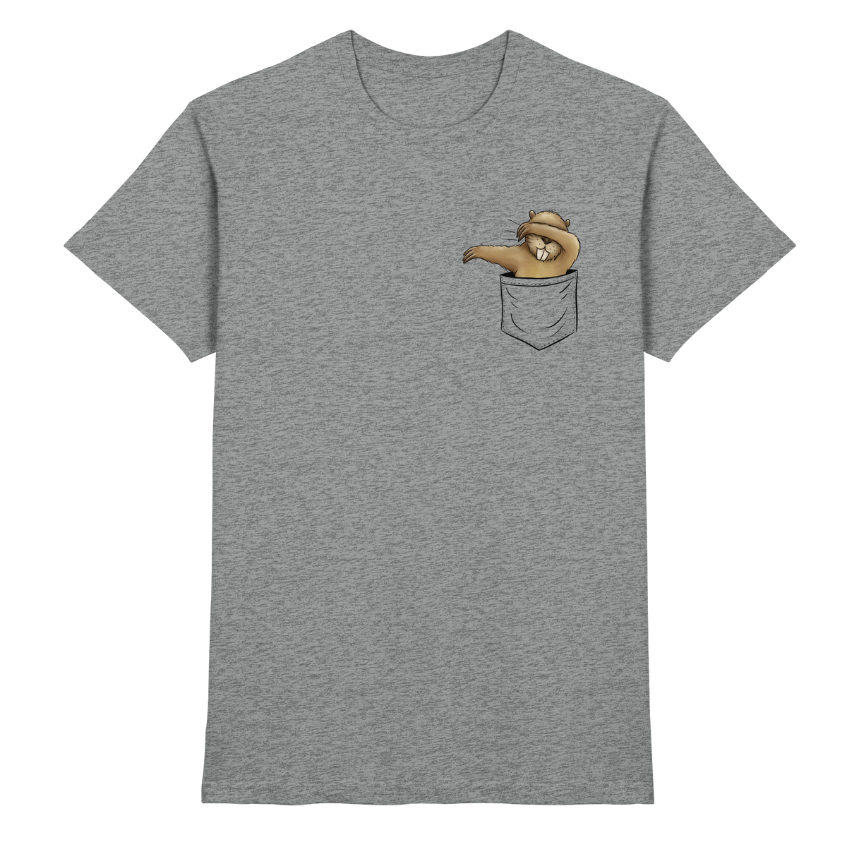 Dabbender Biber in Deiner Tasche - Premium Shirt