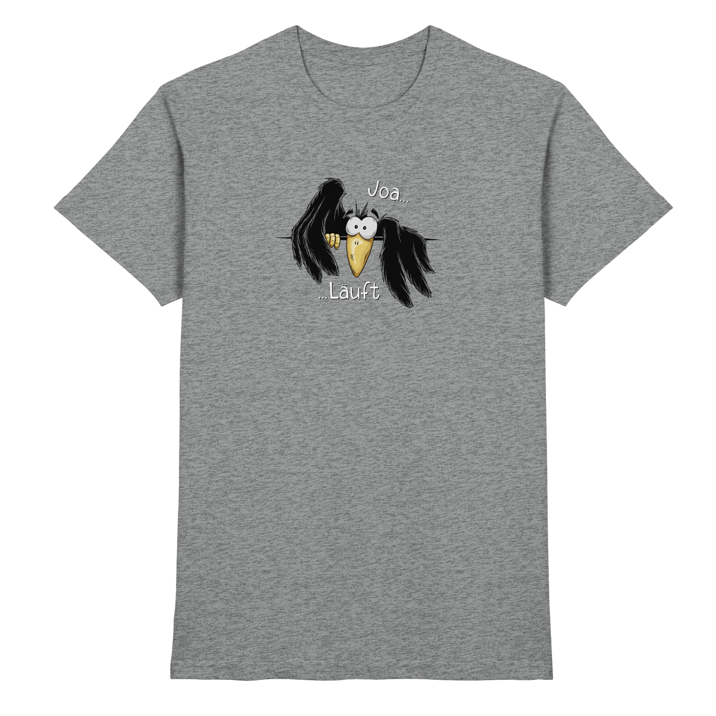 Joa Läuft Krähe gechillter Rabe - Premium Shirt