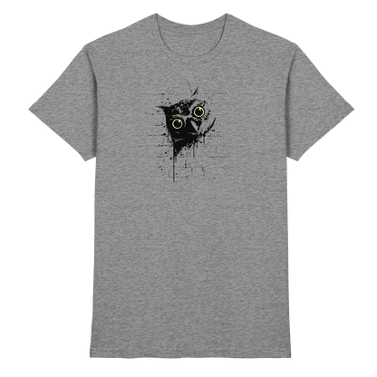 Lässige Street Art Eule - Premium Shirt