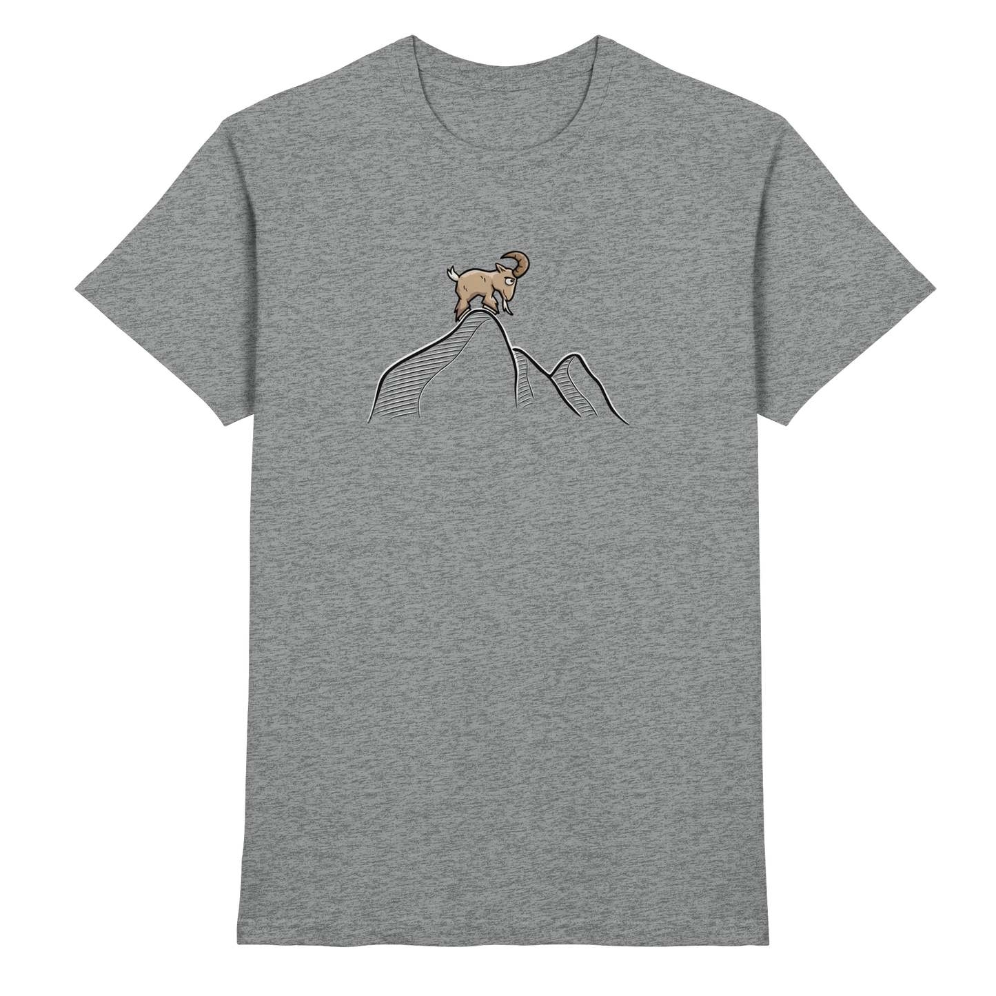 Ziegenbock in den Bergen - Premium Shirt