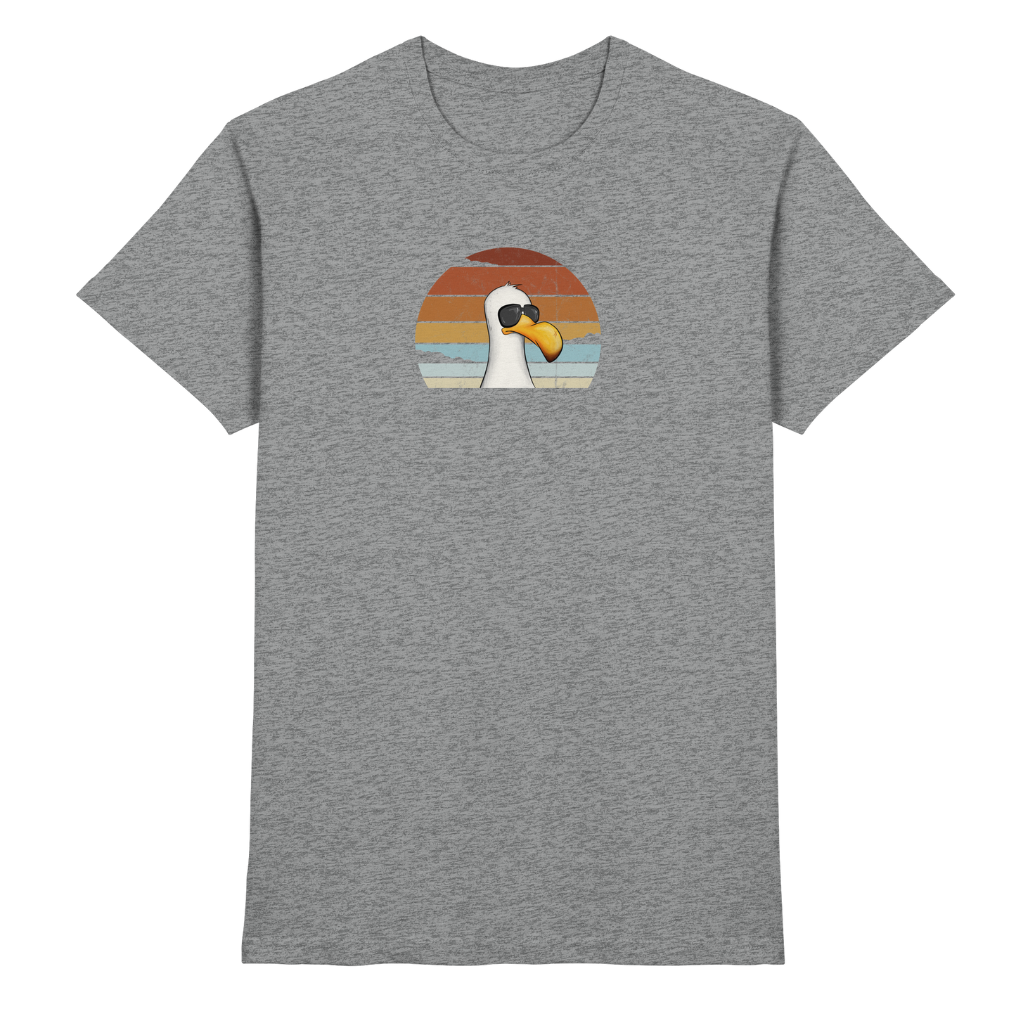 Cool lässige Retro Möwe - Premium Shirt