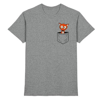 Fuchs in der Brusttasche | Taschen-Fuchs - Premium Shirt