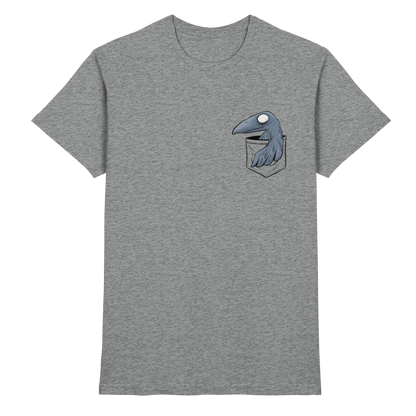 Grufti Rabe Krähe in der Tasche - Premium Shirt