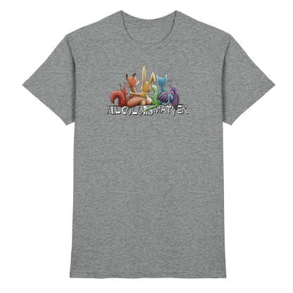 All Colors Matter! Regenbogen Tiere für Vielfalt - Premium Shirt