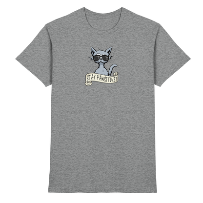 Stay Pawsitive Bleib lässig Hipster Katze - Premium Shirt