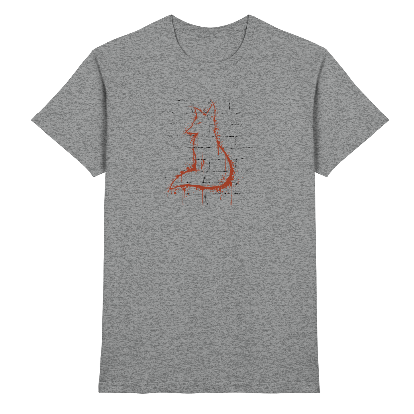 Street Art Fuchs Silhouette - Premium Shirt