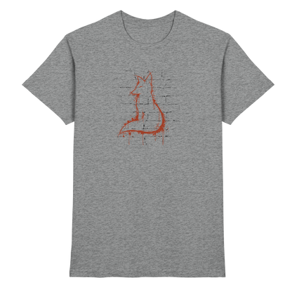Street Art Fuchs Silhouette - Premium Shirt