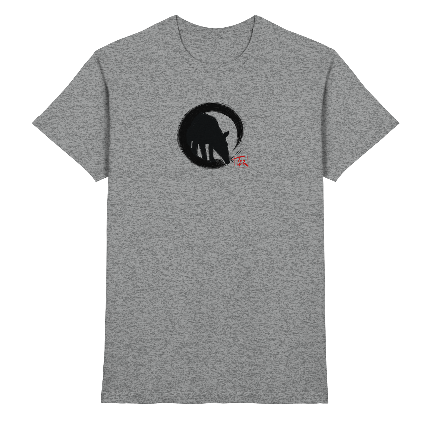 Zen Tapir im japanischen Enso Kreis - Premium Shirt