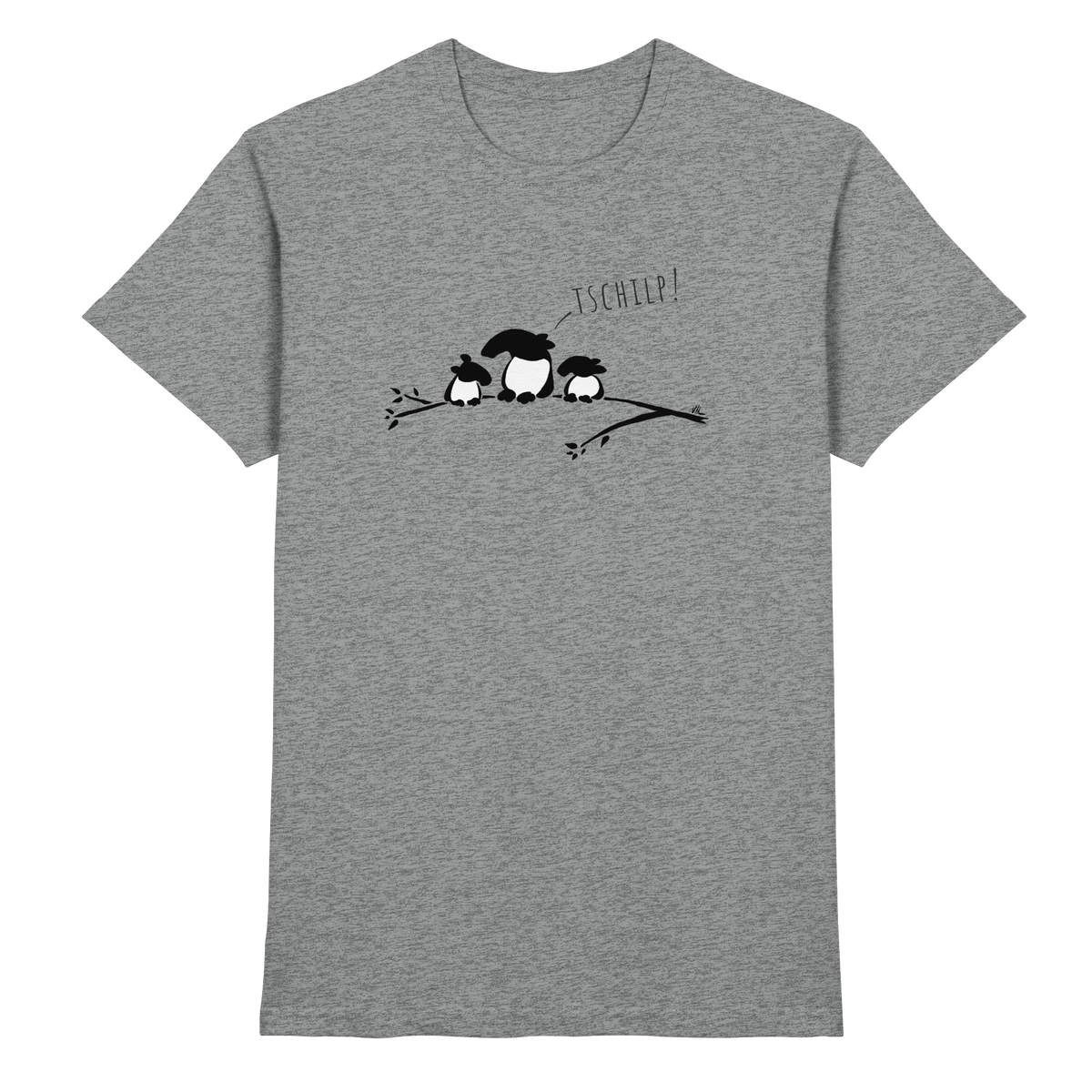 Drei kleine Tapir-Vögel - Premium Shirt