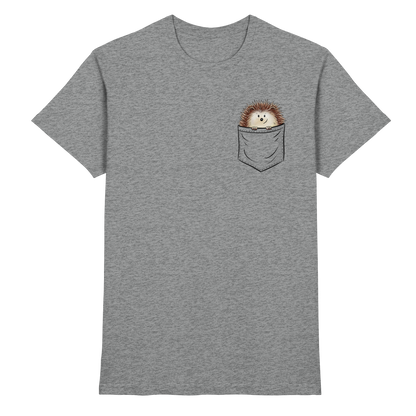 Lustiger Igel in Deiner Brust-Tasche - Premium Shirt