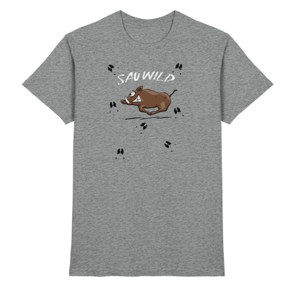 Sauwild wilde Sau | Wildschwein Keiler - Premium Shirt
