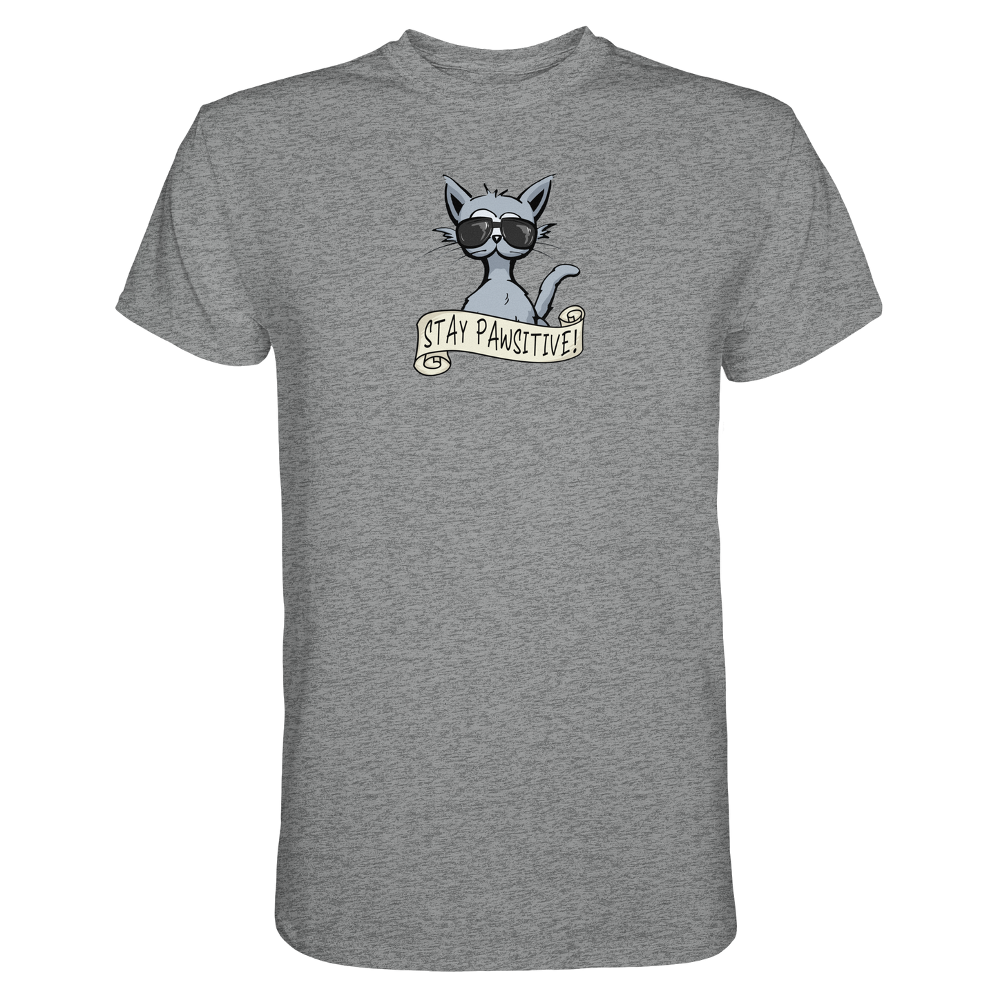 Stay Pawsitive Bleib lässig Hipster Katze - Premium Shirt