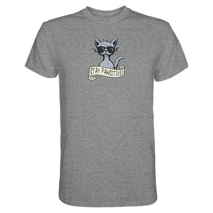 Stay Pawsitive Bleib lässig Hipster Katze - Premium Shirt