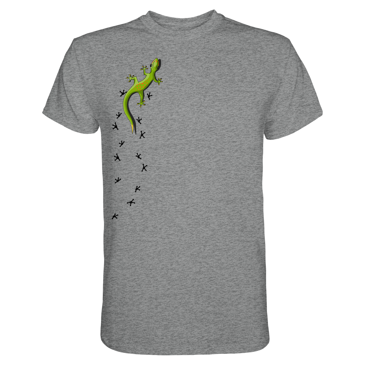 Kletternder Gecko mit Spuren - Premium Shirt