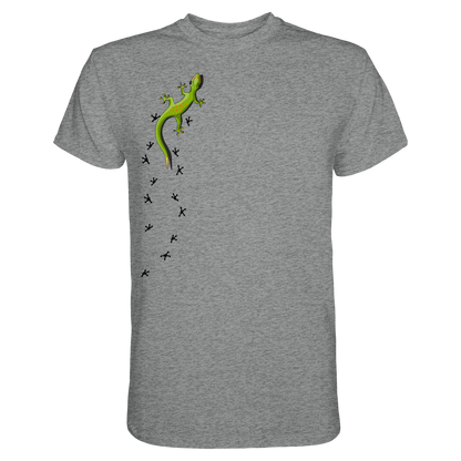 Kletternder Gecko mit Spuren - Premium Shirt
