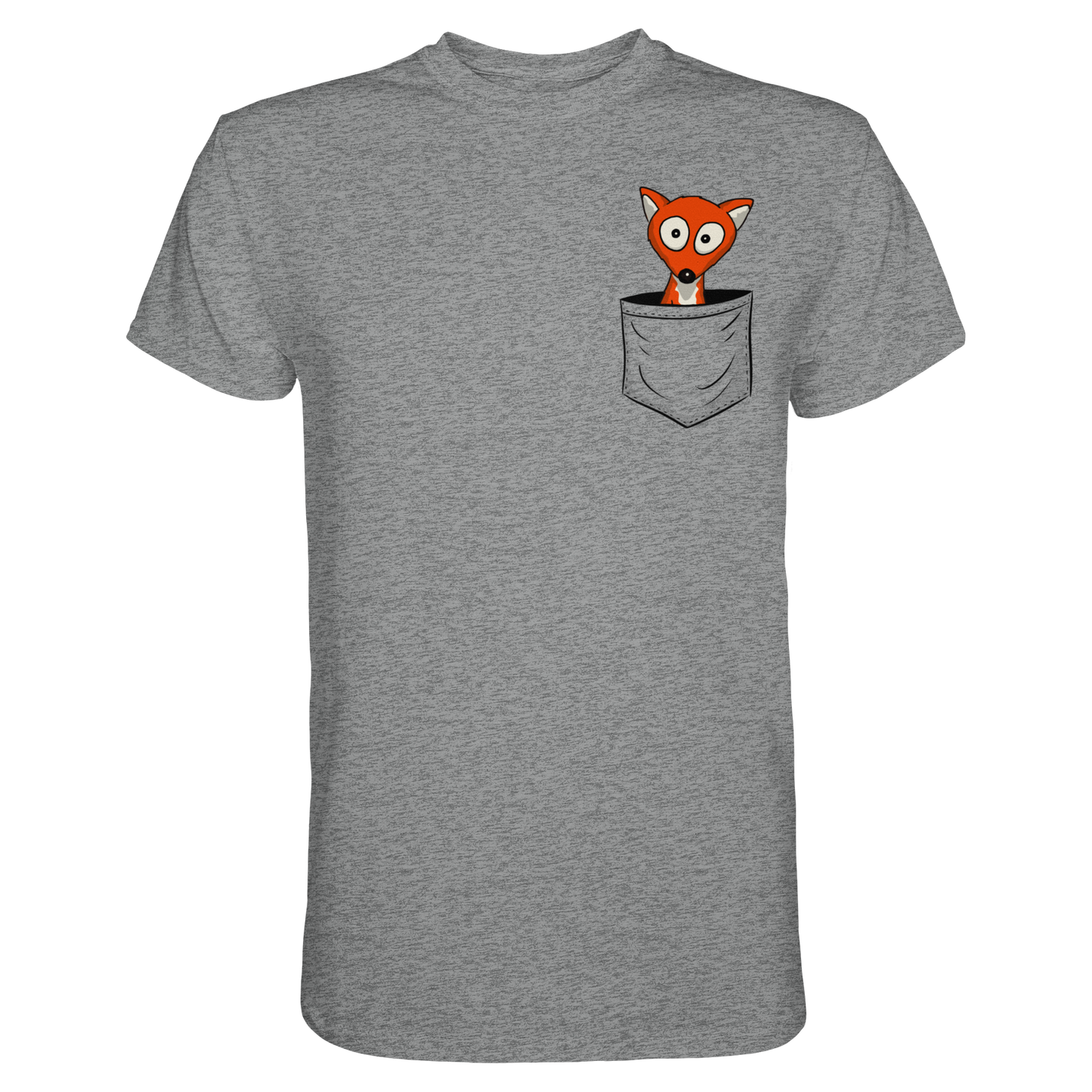 Fuchs in der Brusttasche | Taschen-Fuchs - Premium Shirt