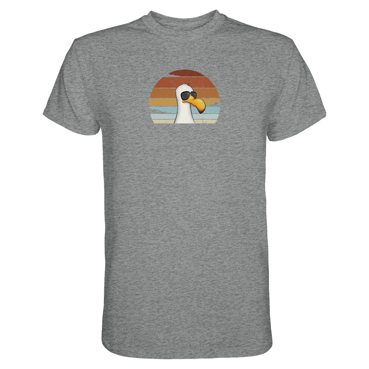 Cool lässige Retro Möwe - Premium Shirt
